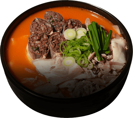 얼큰 순대국밥 한 그릇